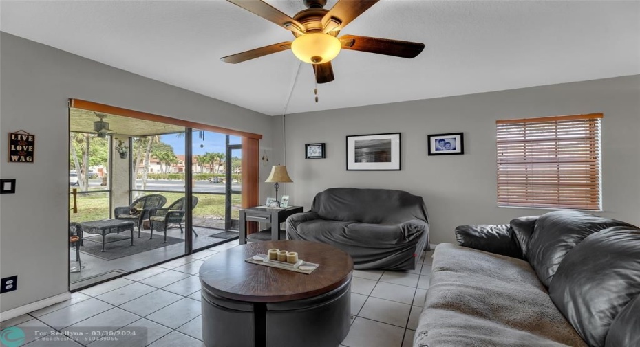 End Units has side windows and larger patios.