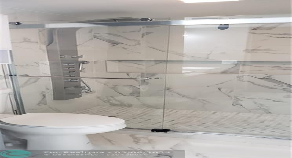 Separated shower & commode