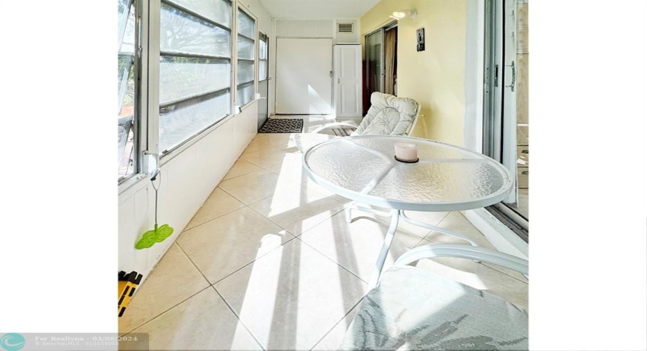Entrance to Patio from Both Bedrooms