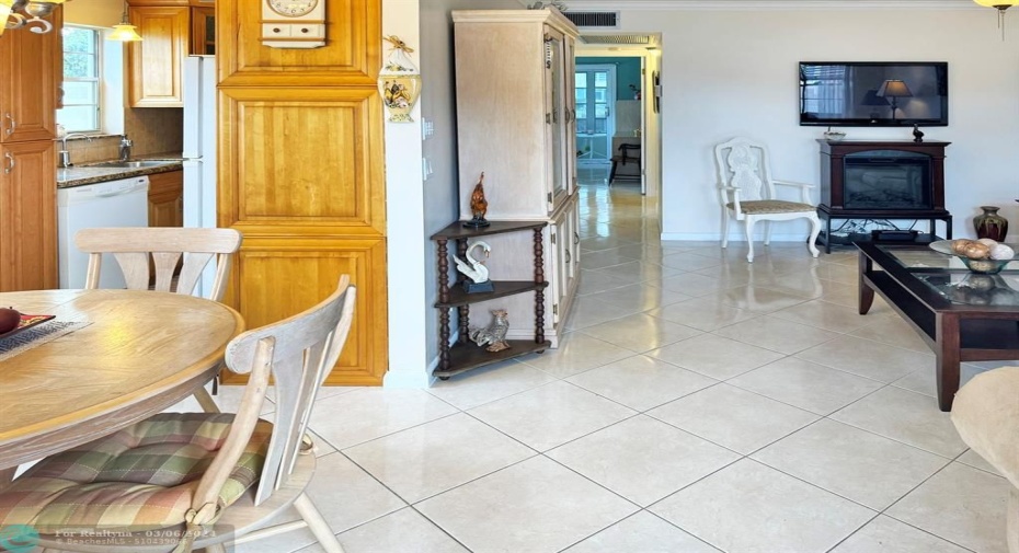 View of Condo from Front Door Entrance