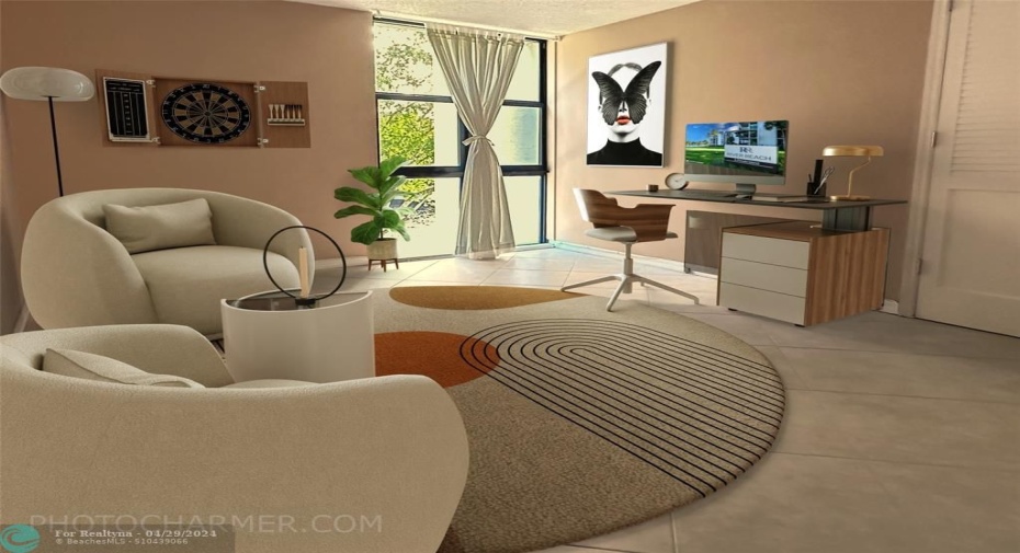 Second bedroom -Virtually Staged