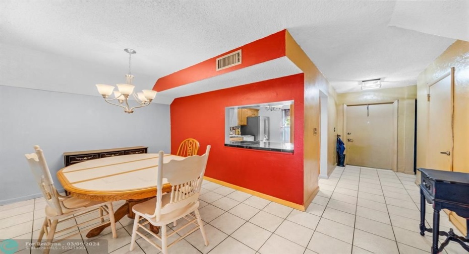 DINING AREA AND FOYER