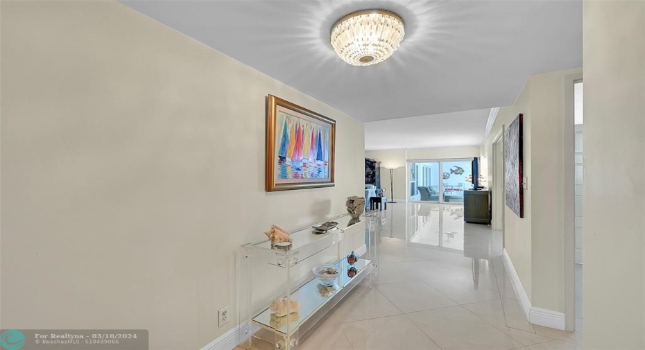 Bright and roomy formal foyer