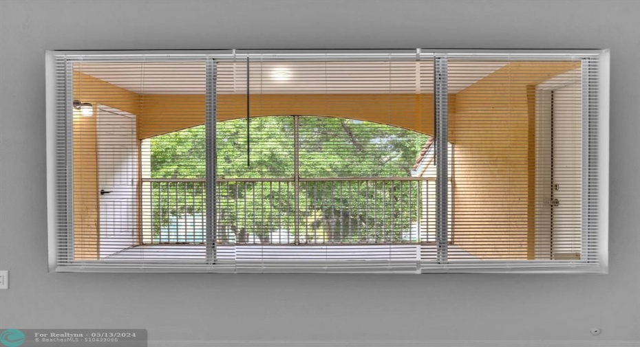 View of Balcony from Living Area