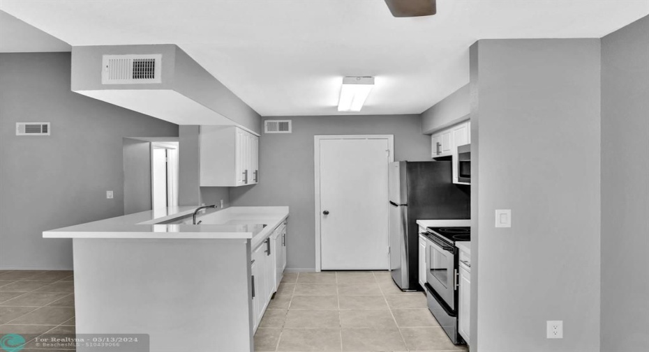 View of Kitchen from Dining Area
