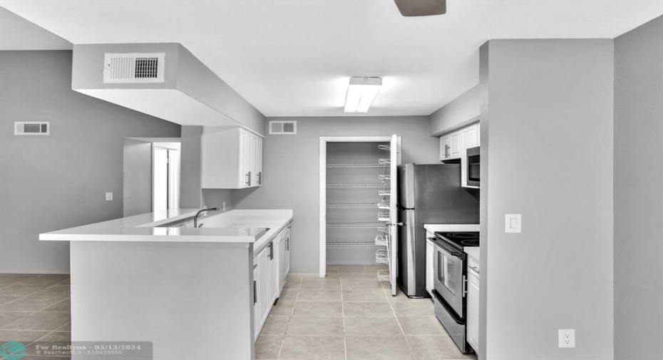 View of Kitchen from Dining Area
