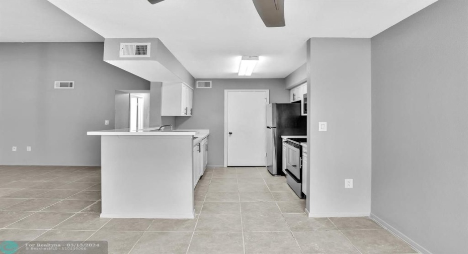 View of Kitchen from Dining Area