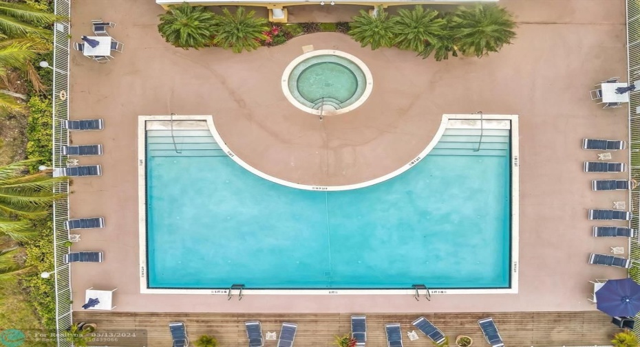 Aerial of the Pool