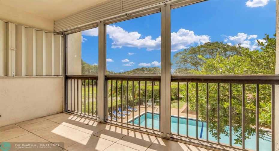 Master Bedroom Patio w-Pool View