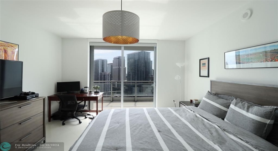Master Bedroom with Balcony Access