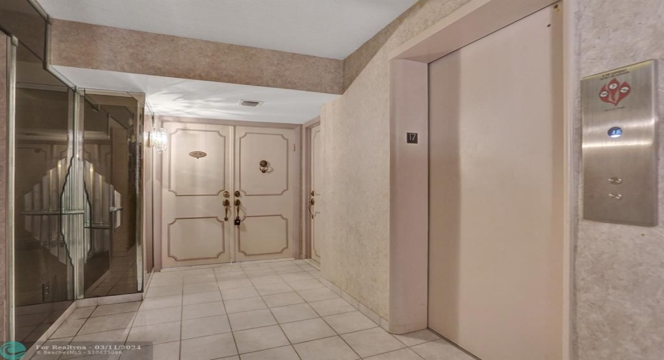 Semi Private Entrance to Unit