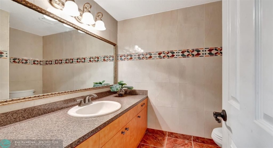 updated 1/2 bath