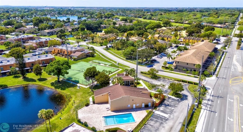 OVER LOOKING WATER-CLUBHOUSE POOL TENNIS