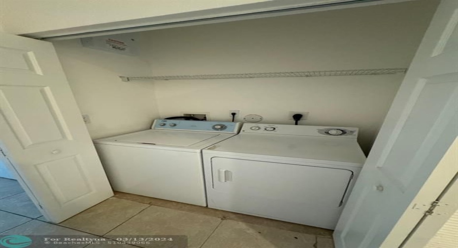laundry second floor