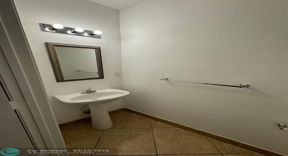 1/2 bathroom first floor