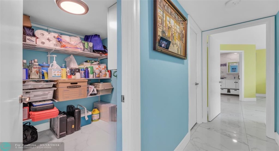 2nd huge walk-in closet. Rare to find such abundant storage!