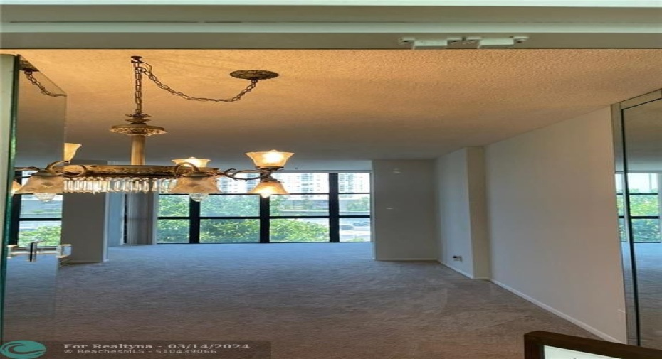 Dinning, living and den area.
