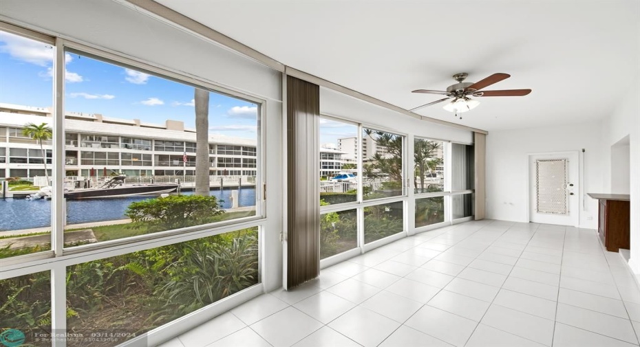view from living area