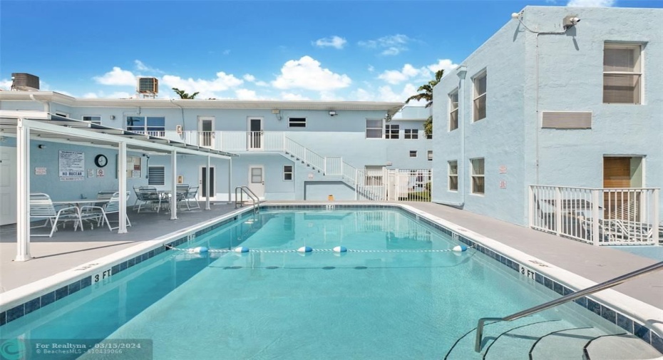 Community heated pool and deck