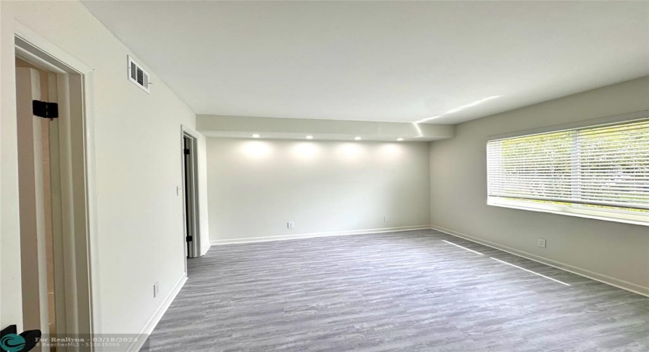 Bedroom with recessed lighting