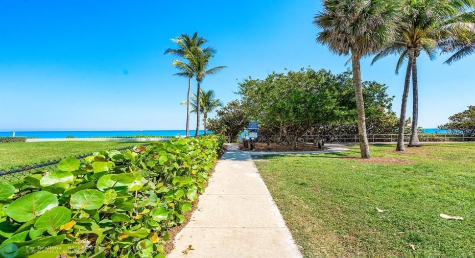Walkway to deeded ocean access.