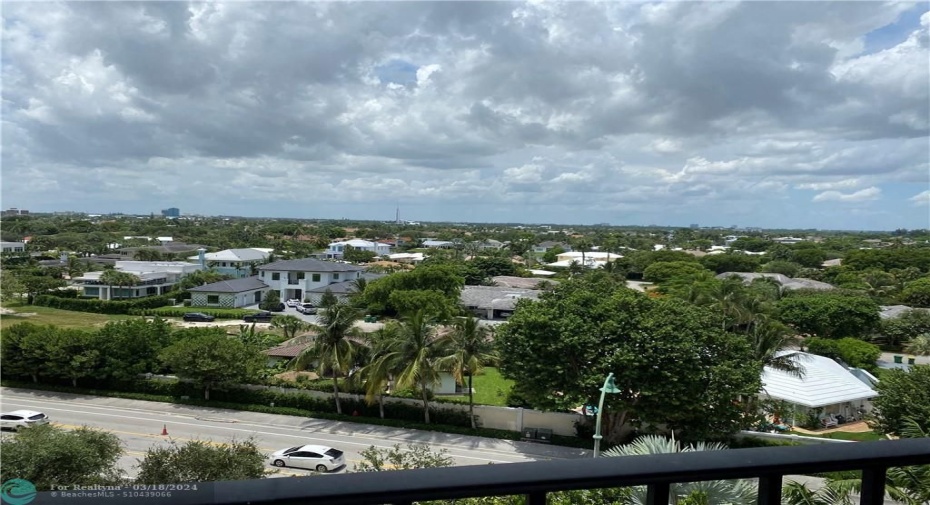view from west balcony