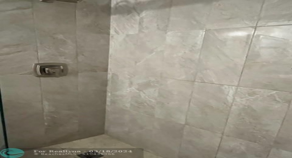 Master shower