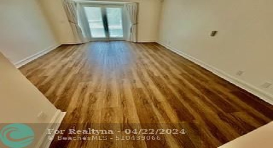 New flooring in master bedroom