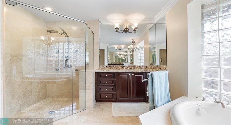 His and her separate sinks.