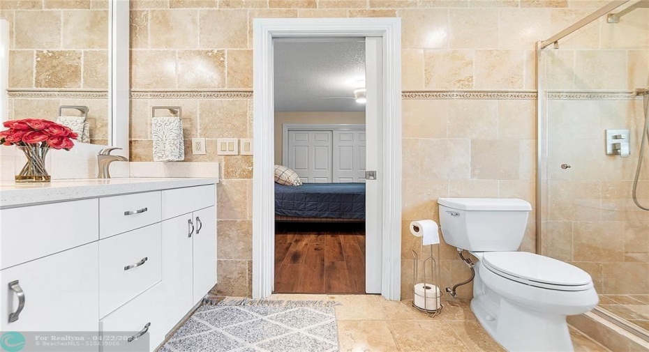 Jack and Jill bathroom.