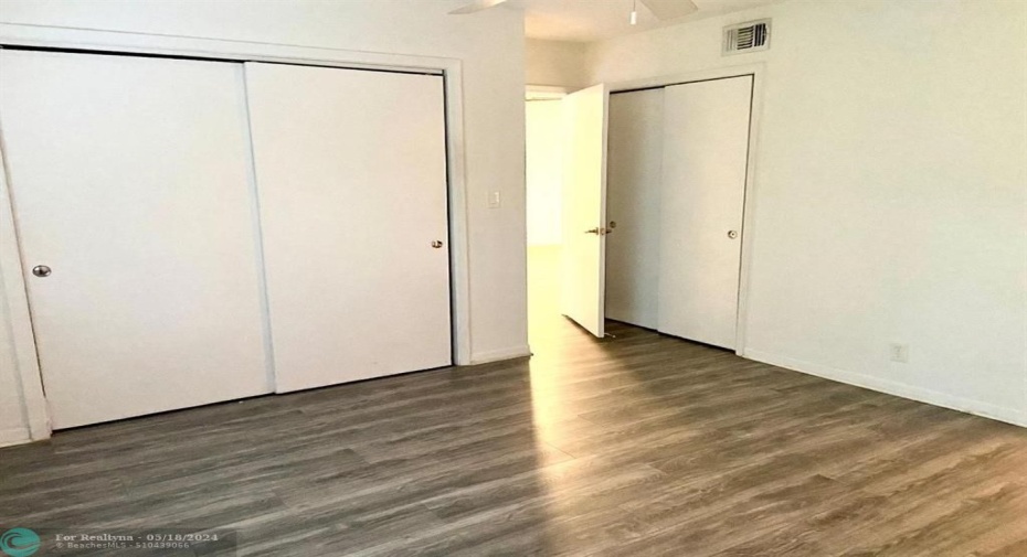 2 Big closets in primary bedroom