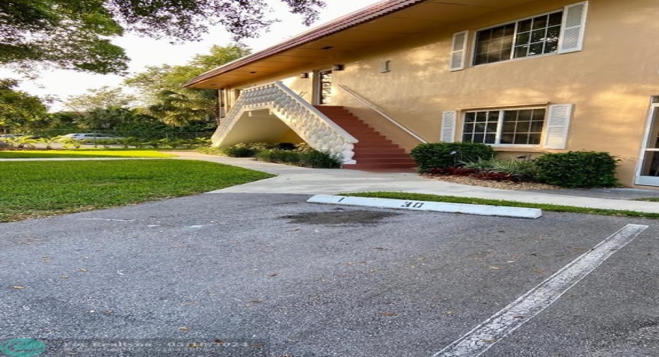 Excellent wide parking space right at the entrance