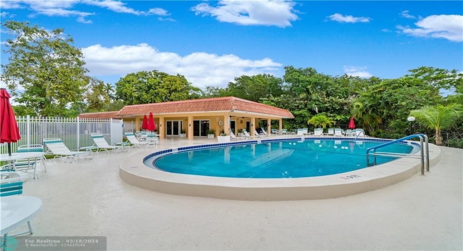 recently updated pool and clubhouse