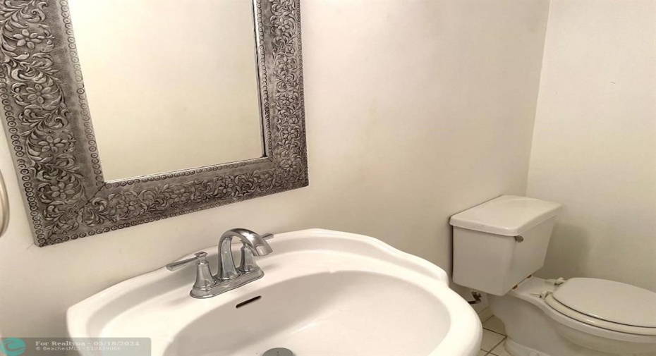 Guest half bathroom