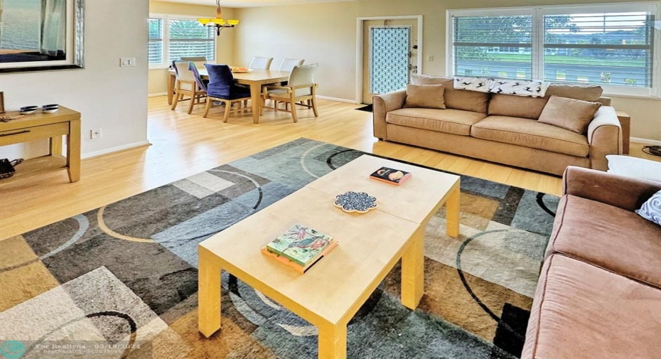 Corner Windows Create a Bright Living Area.