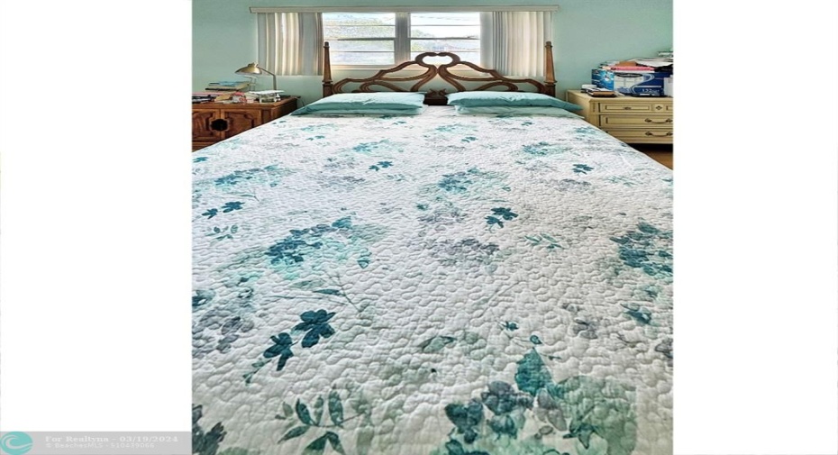 Primary Bedroom has Outside Window to Brighten