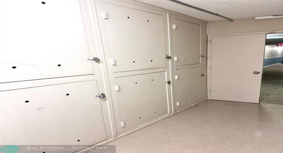You have a storage area on your floor just down the hall