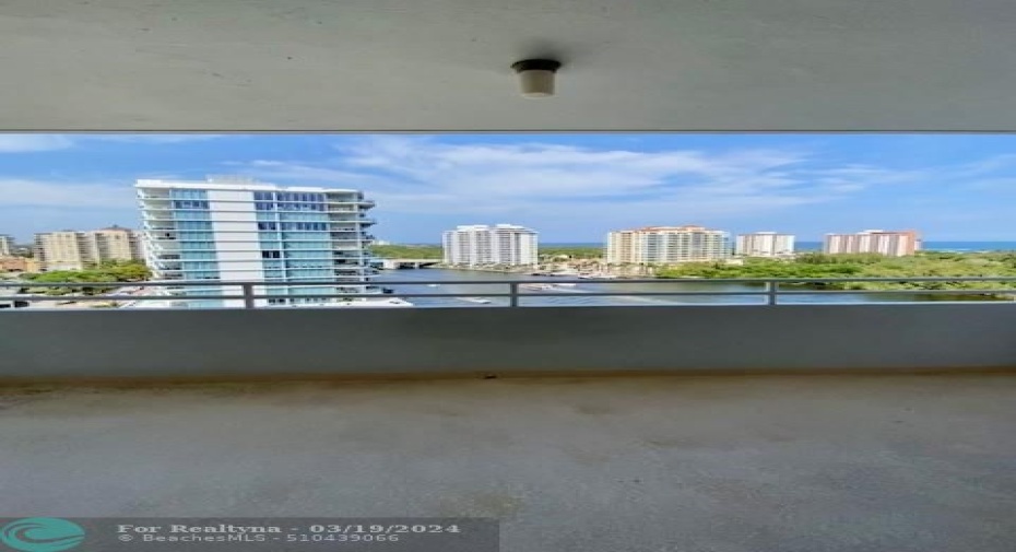 Large Private Balcony