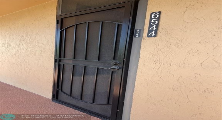 Front door has a locking screen door then the steal entry door