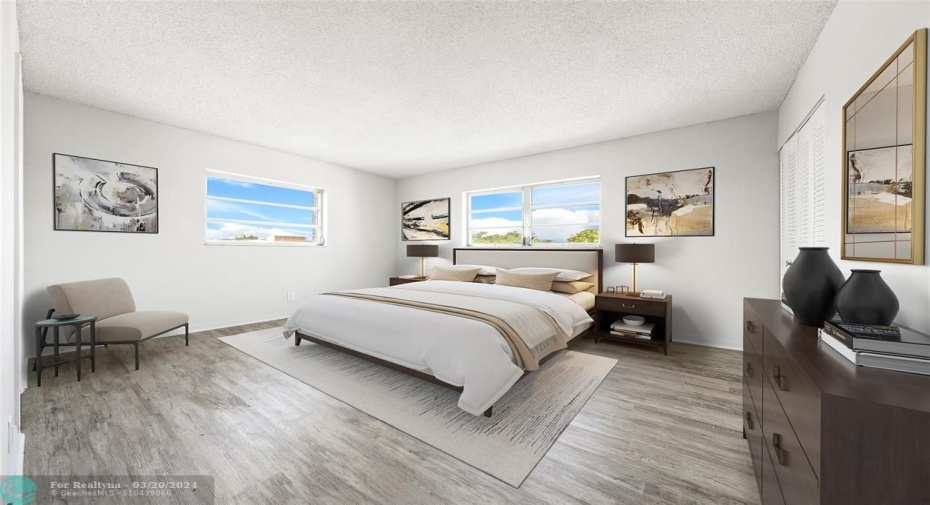 Bedroom 1- virtually staged