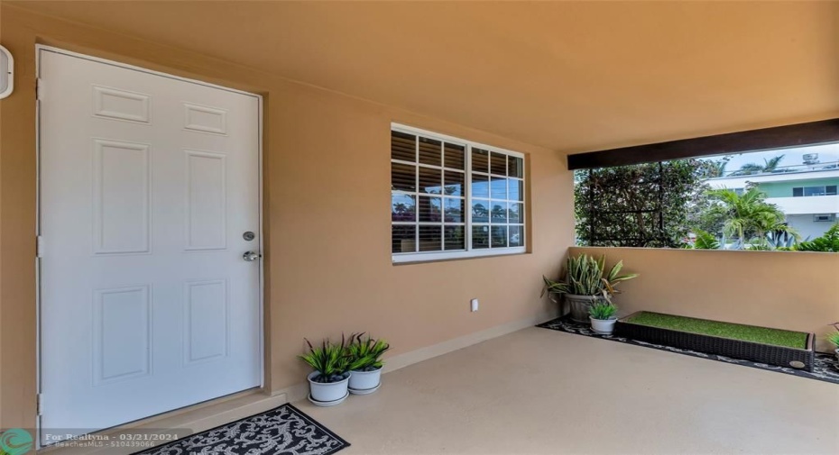 Front Door to Rental Unit