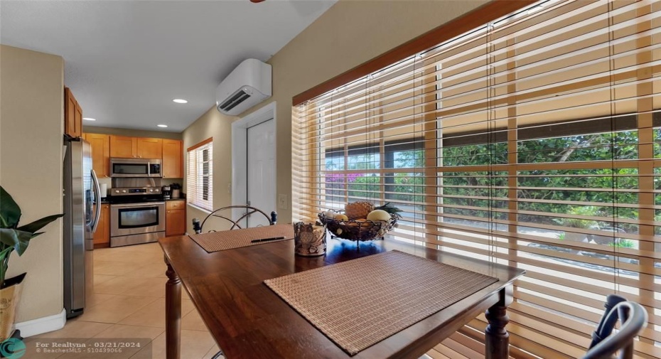 Dining Table looking into kitchen