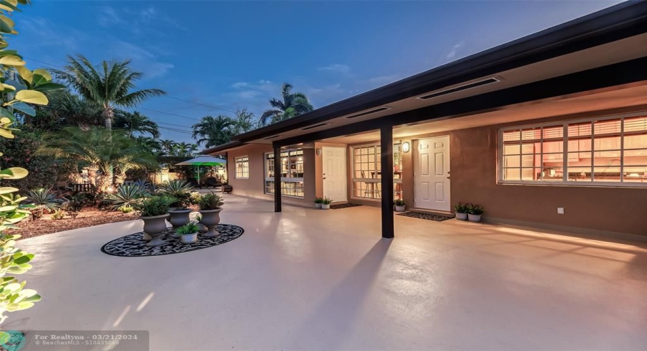 Night Photos with Exterior Lighting