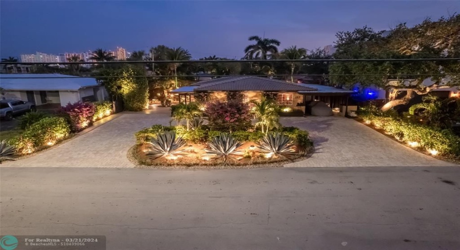 Night Photos with Exterior Lighting