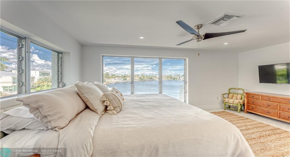 master bedroom w/ bay view