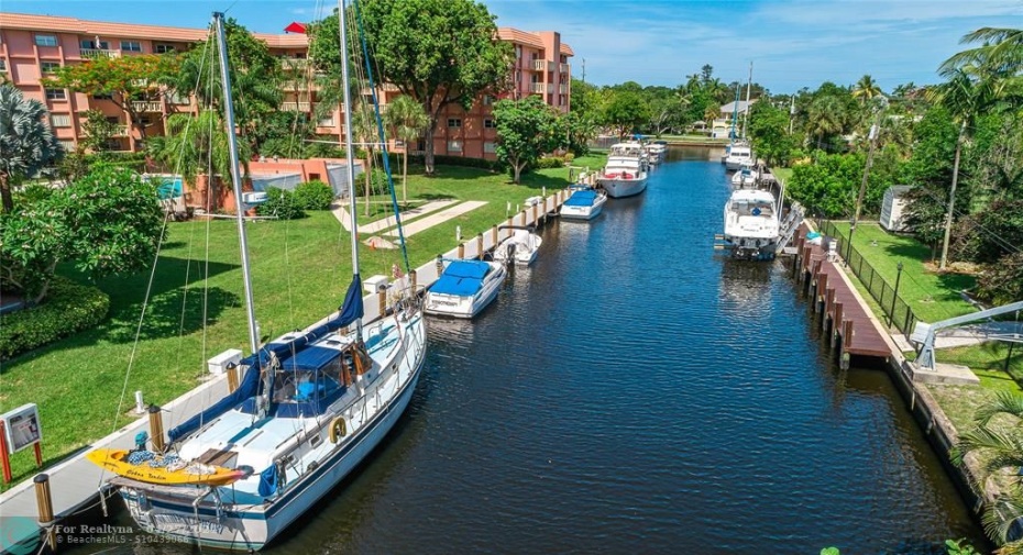 view of the canal from balcony
