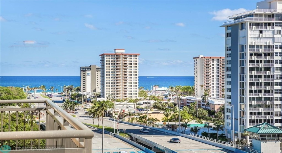 View of Beach From Balcony