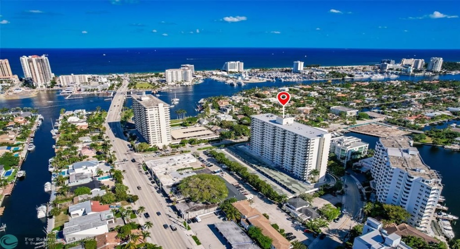 Great location at the Intracoastal and Ocean at Las Olas Blvd