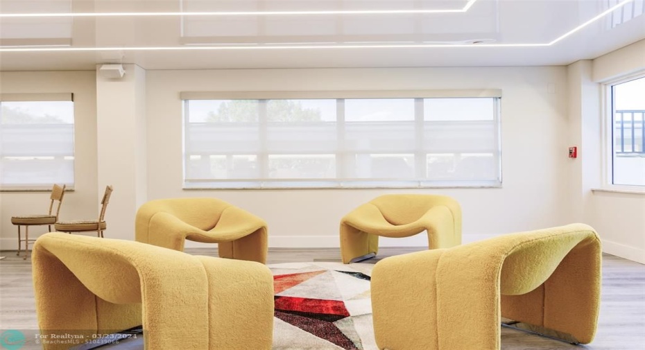 Additional sitting area in community room