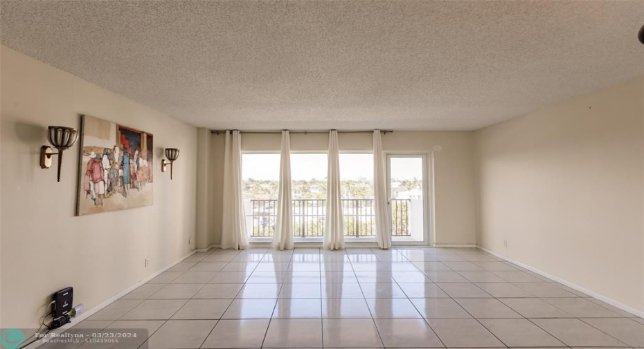 Huge living room and dining area
